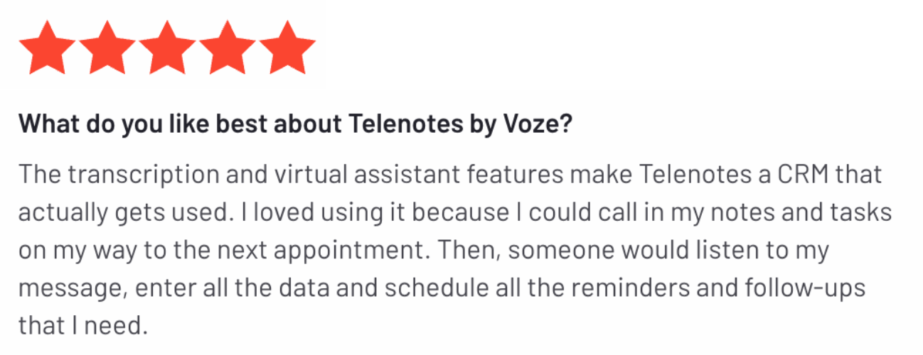 Telenotes by VOZE Reviews